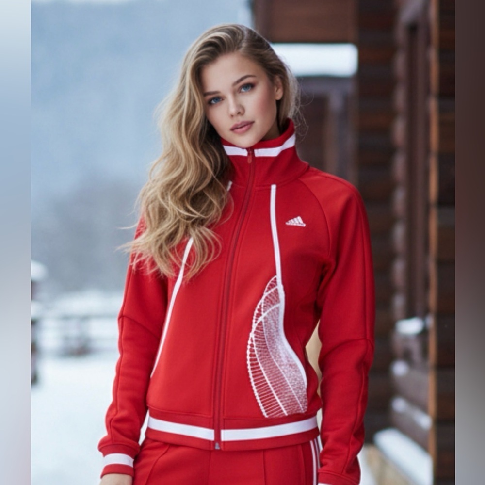Adidas Women's Red Track Jacket